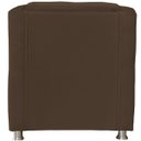 Ver imagem 3 de Poltrona Decorativa Tillak Tilla em Suede para Sala de Estar, Consultório e Recepção - Marrom Marrom
