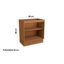Ver imagem 3 de Módulos de Cozinha Kappesberg Ciela Balcão Ciela R625 C/ 2 Portas S/ Tampo 80cm Canela-kappesberg