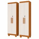 Ver imagem 2 de Kit 2 Armários Multiuso 2 Portas com Chave 100% MDF Toronto Yescasa