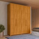 Ver imagem 1 de Guarda Roupas 100% Mdf 4 Portas 187cm Greco 181 Espazzo Madetec