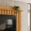 Ver imagem 6 de Painel para TV Elvano 75" 207cm MDP Bancada Suspensa Cumaru M20 Café D'Rossi