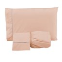 Ver imagem 2 de Jogo De LenÇOl Cama Casal 400 Fios Ponto Palito 3 PeÇAs Casal