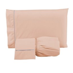 Jogo De LenÇOl Cama Casal 400 Fios Ponto Palito 3 PeÇAs Casal - 2