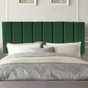 Ver imagem 1 de Cabeceira Estofada Cama Casal Queen Size 160 Cm Maya Suede e Frame Verde