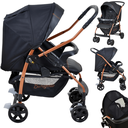 Ver imagem 2 de Carrinho de Bebe Bebe Conforto Moises Burigotto Rio K Cobre