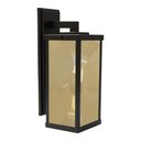 Ver imagem 1 de Arandela Aluminio Reflex M Vidro Ambar