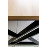Mesa de Mdf com Pés em Metalon Formato X - Tamanho Regular - Base Preta - Mobília Express - 5