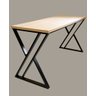 Mesa de Mdf com Pés em Metalon Formato X - Tamanho Regular - Base Preta - Mobília Express - 1