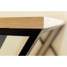 Mesa de Mdf com Pés em Metalon Formato X - Tamanho Regular - Base Preta - Mobília Express - 3