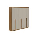 Ver imagem 1 de Guarda Roupa Casal 6 Portas e 4 Gavetas Alonzo New Rovere/off White - Lopas