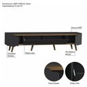 Ver imagem 4 de Rack Retrô Shop 2,18m para TV 70" Preto/Cedro – Moderno, Aconchegante e de Alta Qualidade