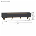 Ver imagem 7 de Rack Retrô Shop 2,18m para TV 70" Preto/Cedro – Moderno, Aconchegante e de Alta Qualidade