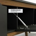 Ver imagem 6 de Rack Retrô Shop 2,18m para TV 70" Preto/Cedro – Moderno, Aconchegante e de Alta Qualidade