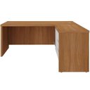Ver mais imagens de Mesa para Escritório em L 180x190cm 2 Portas e 3 Gavetas Unik A02 Freijó Branco