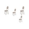 Kit 4 Cadeiras Jantar Dalia Aço Nobre:champagne - 1