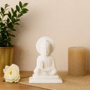 Ver imagem 2 de Buda Mármore Branco 10 Cm