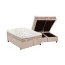 Ver imagem 1 de Cama Box King: Colchão Molas Castor Pocket Silver Star Air One Face + Base CRC Suede Clean(193x203)