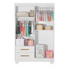 Guarda Roupa de Bebê 100% MDF 4 Portas 2 Gavetas Fly - 11