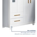 Ver imagem 4 de Guarda Roupa de Bebê 100% MDF 4 Portas 2 Gavetas Fly