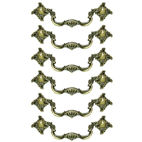 Kit com 6 Puxadores Colonial 2131 Antique B