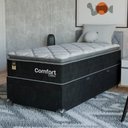 Ver imagem 7 de Cama Box Baú Solteiro + Colchão Comfort Class Pillow Top Preto/suede Preto
