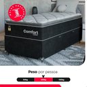 Ver imagem 5 de Cama Box Baú Solteiro + Colchão Comfort Class Pillow Top Preto/suede Preto