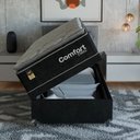Ver imagem 6 de Cama Box Baú Solteiro + Colchão Comfort Class Pillow Top Preto/suede Preto