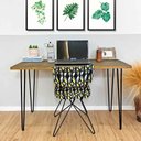 Ver imagem 1 de Mesa para Escritório de Ferro e Madeira 120cm Hairpin Industrial Tabaco e Preto