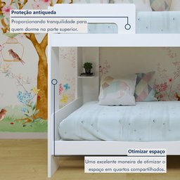 Beliche 100% MDF com Prateleira Vegas - 2