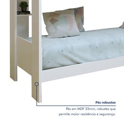 Beliche 100% MDF com Prateleira Vegas - 6