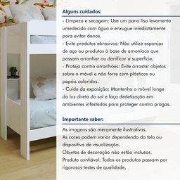 Beliche 100% MDF com Prateleira Vegas - 9