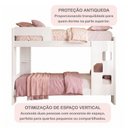Ver imagem 4 de Beliche 100% MDF com Prateleira Vegas Branco