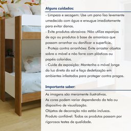 Beliche 100% MDF com Prateleira Vegas - 9