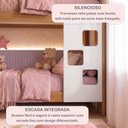 Ver imagem 4 de Beliche 100% MDF com Prateleira Vegas Branco/Ypê