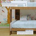 Ver imagem 2 de Beliche 100% MDF com Prateleira Vegas Branco/Ypê