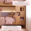 Ver imagem 5 de Beliche 100% MDF com Prateleira Vegas Marrom/Ypê