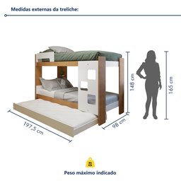 Treliche 100% MDF com Prateleira Vegas - 3