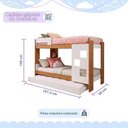 Ver imagem 3 de Treliche 100% MDF com Prateleira Vegas Branco/Ypê