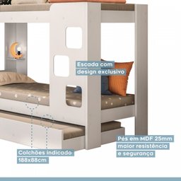 Treliche 100% MDF com Prateleira Vegas - 5