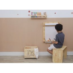Painel Lousa Infantil de Madeira para Desenho e Pintura – com Bobina de Papel - 6