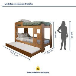 Treliche 100% MDF com Prateleira Vegas - 3