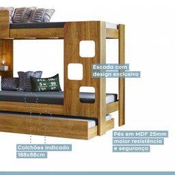 Treliche 100% MDF com Prateleira Vegas - 5