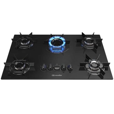 Cooktop Mueller 5 Bocas Queimador Ultra Chama Mcg5bb Bivolt