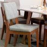 Conjunto de Jantar Mesa com Vidro Avena 6 Cadeiras Ella - Canella C/ Mescla Cinza - 2