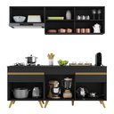 Ver imagem 6 de Cozinha Compacta Multimóveis Veneza GB FG3705 com Armário e Balcão Preta