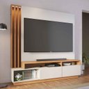 Ver imagem 4 de Painel para TV até 75" 2 Portas Itaumá Off White Matte/Freijó