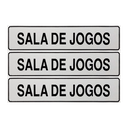 Ver imagem 1 de Combo 3 Placas De Sinalização Sala De Jogos 30x7 Acesso - B-523/3 F9e