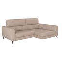 Ver imagem 2 de Sofá com Chaise 2 Lugares 165cm Flames Courino Off White - Sallar Home
