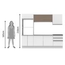 Ver imagem 6 de Cozinha Acordes Glamy MDF Branco Madesa