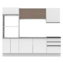 Ver imagem 2 de Cozinha Acordes Glamy MDF Branco Madesa